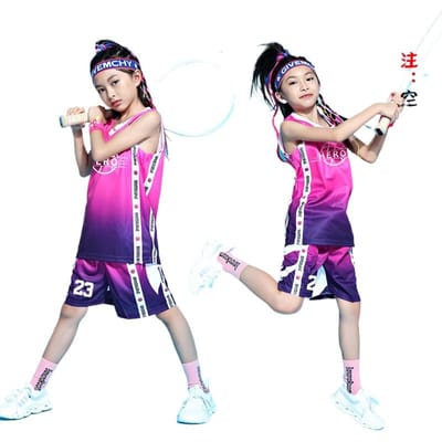Ensemble de Maillot de Basketball pour Enfants Garçons et Filles Maillot d'Été Maillot d'Entraînement Athlétique Personnalisé Maillot de Maternelle 2XS