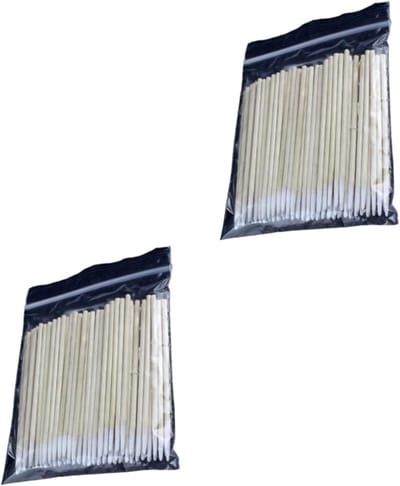 Katoenen Wattenstaafjes - Applicators Hygiëne - Make-up Aanbrengen - Stevig Houten Handvat - 1200 Stuks - Niet van toepassing