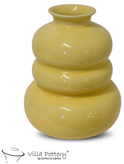 Vaas - Villa Pottery - Decoratie - Woondecoratie - Keramiek - Waterdicht - Bolla Vie 1_1 L. Yellow