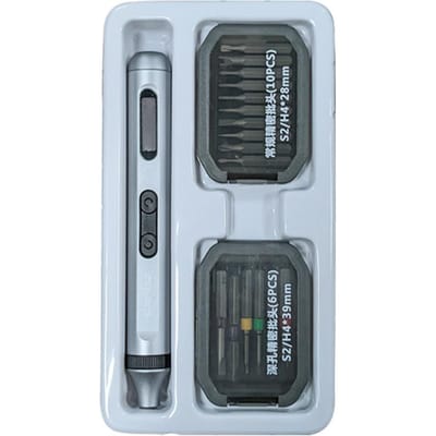 Tournevis électrique de haute précision, tournevis multifonctionnel, charge de Type C, réparation électrique JD1006-B multicolore