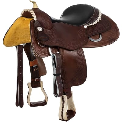 Western zadel voor paard Pool's Reiner Genuine Butterfly 9002