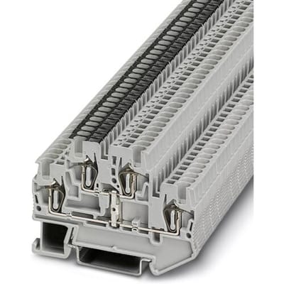Phoenix Contact 3031526 Doorgangsserieklem 4.2 mm Spanveer Grijs 50 stuk(s)