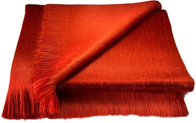 Alpaca D'Luxe Sjaal - Hypoallergeen - Terracotta - Zacht en van Kwaliteit - Luxe cadeau - Damesmode - Herenmode - Sjaals Dames - Sjaals Heren - Warm - Neksjaal - Accessoires - Shawls - Elegant - Duurzaam - Handgemaakt - Luxe Alpaca Wollen Sjaal