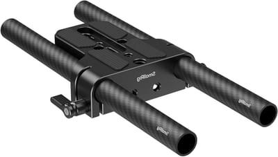 Camera Base Plate Kit met 15mm LWS Rod Rail Clamp en Carbon Fiber Stangen voor Sony en Canon Camera's