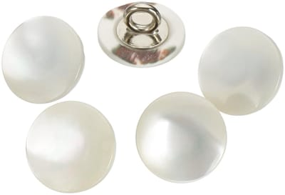Knopen 11.5mm Parelmoer Knopen Gebogen Oppervlak Knop Schacht Shell Knop Voor Naaien Shirt DIY Ambachtelijke Decoratie Beige/Zilver