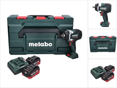 Metabo SSW 18 LTX 800 BL accu-slagmoersleutel 18 V 800 Nm 1/2" borstelloos + 2x accu 8,0 Ah + oplader + metaBOX