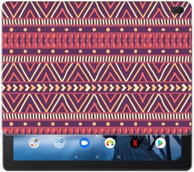 Lenovo Tab E10 Hippe Hoes Aztec Paars