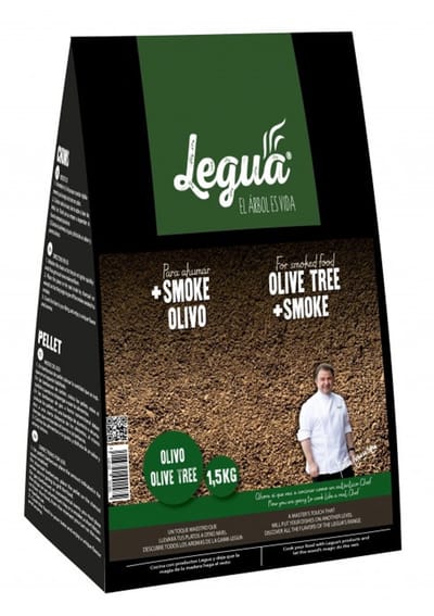 Legua Rookmot +Smoke Olijf zak 1,5kg