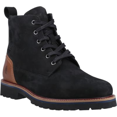 Hush Puppies Maguire Nubuck Heren Zwarte Enkelboots
