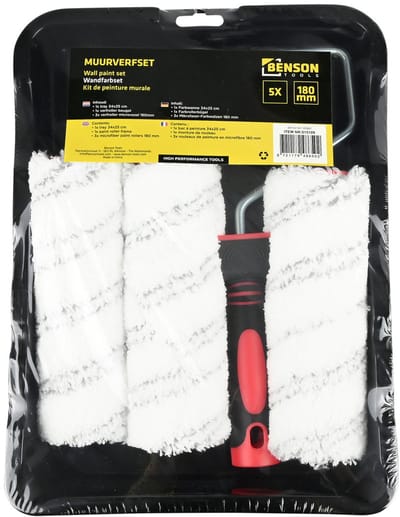 Benson Muurverfset 180 mm - 5 delig