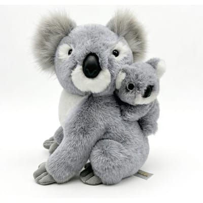 Nieuwe 27cm Bosdier Moeder En Kleine Koala Pluche Speelgoed   Australië Favoriet Poppetje Knuffelt Bladeren Knuffeldier Poppetje Verjaardagscadeau 27cm
