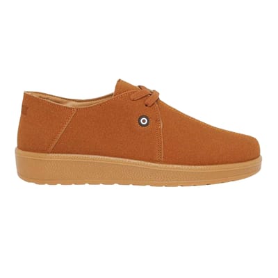 Lambretta Heren Panda Veterschoenen Plat Casual (Tan)