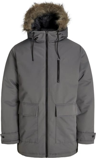 JACK&JONES - JJCHARLIE DETACHABLE FAUX FUR PARKA - Heren - Buitenjassen