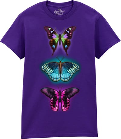 Vlinders 3 Colorful Butterflies The Coloured House T-shirt M