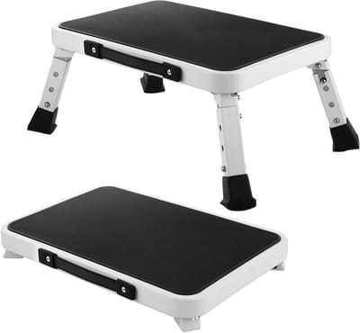 Vouwbare Voetkruk van 18 cm Hoog, Antislip Platform, Ideaal voor Keuken, Huishouden en Caravan met Hoge Draagcapaciteit