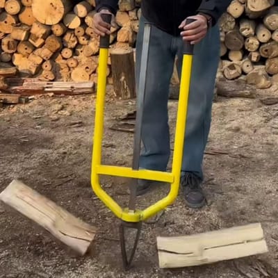 Handmatige Houtsplijter - Brandhout Chopper - Efficiënt Hout Splijten - Traagheid Arbeidsbesparend - 96-99cm Lengte
