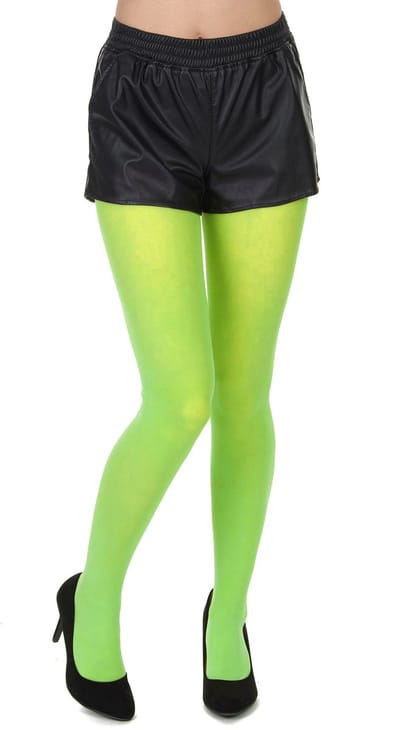 Vegaoo - Fluo groene panty voor volwassenen