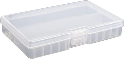 Batterij Opbergdoos - Batterijhouder Organizer - Batterijen Veilig Opbergen - Houdt 48 AA Batterijen - 21 x 15 cm - Transparant