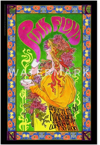 Pink Floyd Concert In Londen Poster 60x90 cm