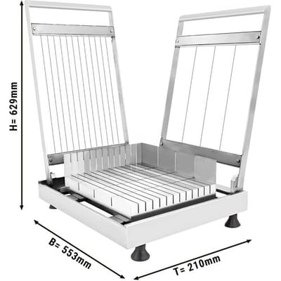 GGM Gastro Pralinenschneider Gitarre - Drahtabstand: 23 & 89mm - doppelt - inkl. 2 Rahmen