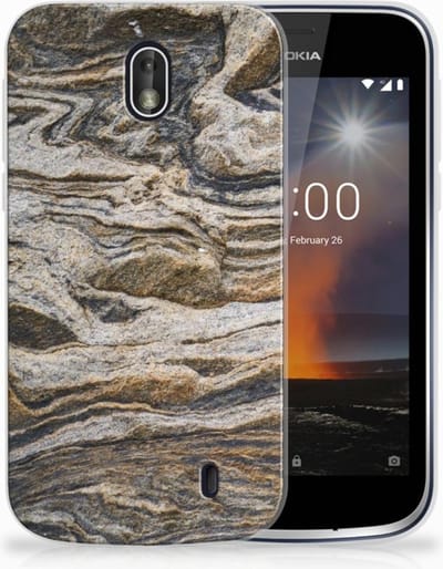 Nokia 1 TPU Siliconen Hoesje Steen