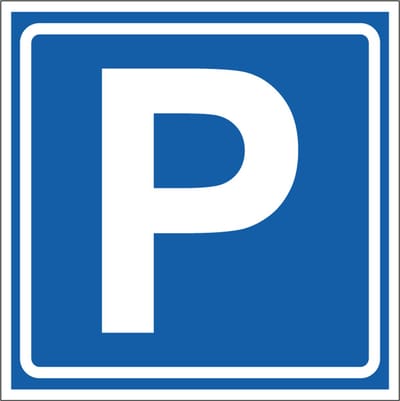 Parkeerbord, kunststof, E4 200 x 200 mm