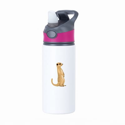 Hacebo® - Stokstaartje waterfles met rietje roze - Hamster - Dieren liefhebbers - Knaagdier - dierentuin - safari - water fles - 650ML