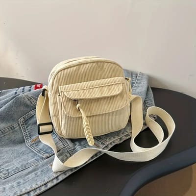 Livano Schoudertas - Dames - Heren - Crossbodytassen - Slingbag - Bag - Nektas - Nektasje - Messenger - Crossbody - Wit