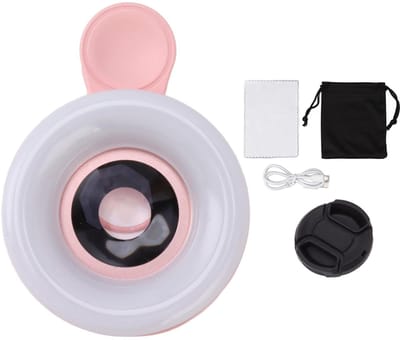 Dailygoody - 15x Macrolens - Telefooncamera - Draagbaar Oplaadbaar Dimmen - 2800 Tot 6500K - Fotografie - Geschikt voor Vlog en TikTok
