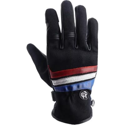 Motorcycle zomerhandschoenen van leer met gaas Helstons Cars Air