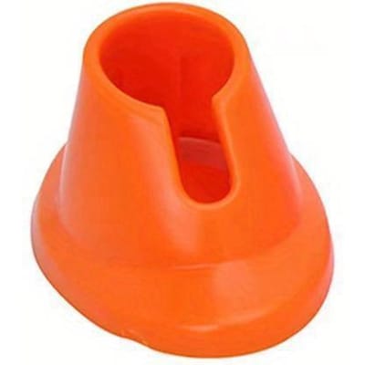 Support de vernis à ongles en silicone, anti-fuite, pour salon de manucure, présentoir, accessoires pour nail art orange