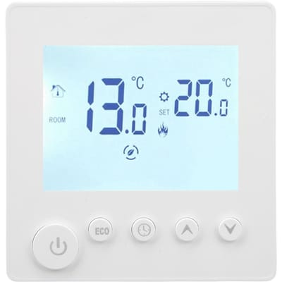 Thermostat numérique avec écran LCD et régulateur de température pour le chauffage AC90V-240V3A white