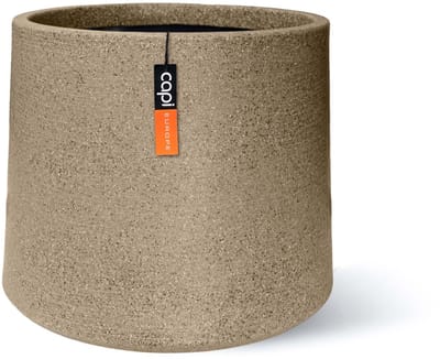 Capi Europe - Sandbag Arc Granite - 86x70 - Warm taupe - Bloempot Voor binnen en buiten - Beschikbaar in XL formaten - Breukbestendig - 100% Recyclebaar - Levenslang garantie - NWTS8193