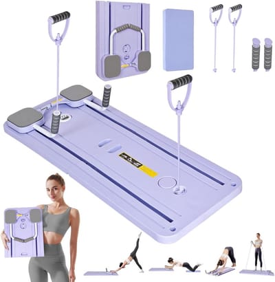 Opvouwbare Pilates Reformer Plank voor Full Body Thuistraining | Core, Rug en Benen