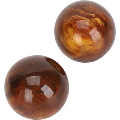 2 stuks Baoding Fitness Ball 2in Coral Verbetert Handkracht Chinese Gezondheidsoefening Massagebal