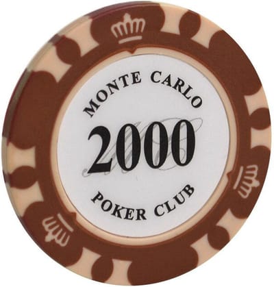 5 stuk Professionele Upscale Klei Casino Texas Poker Chips 14G waarde 2000