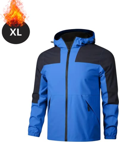 Nivard Windjas Voor Heren - Parka - Lente & Herfst - Jas - Volwassen - Windjack - Windbreaker - Rits - Lichtblauw - Maat XL