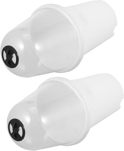 Plantenpotten met deksel - Plantenhoes Kweek - Zaaien en Verplanten - Vierkante Basis - 16x7CM - Wit