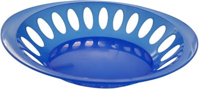 Fruitmand, brood, ovaal, blauw, 29x21cm - Per 3 stuks