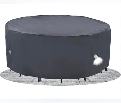 Robuuste en Waterdichte Tuinmeubelhoes - UV-bestendige Ronde Afdekking voor Weerselementen - 279,5 x 70 cm