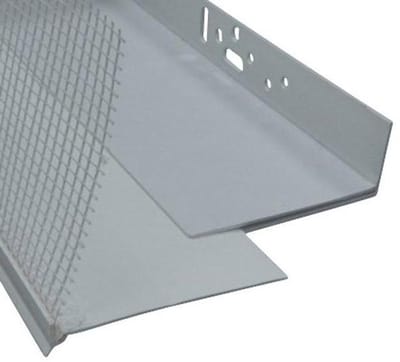 Sokkelprofiel PVC - Isolatieprofiel Vario - Gevel Isoleren - Warmtebrug Reductie - 2 m - Grijs