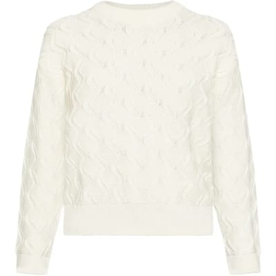 Katoenen kabelpull vrouw KnowledgeCotton Apparel GOTS/Vegan