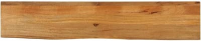 Tafelblad Hout - Blad met rand - Tafel Verfraaien - Massief Mango Hout - 160x30x3.8cm - Natuurlijk