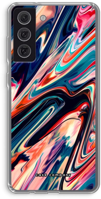Case Company® - Hoesje geschikt voor Samsung Galaxy S21 FE hoesje - Quantum Being - Soft Cover Telefoonhoesje - Bescherming aan alle Kanten en Schermrand