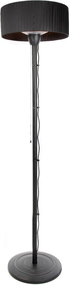 Sunred - Artix - Bright lijn - Zwart - Staand model - Terrasverwarmer - Infraroodstraling - 1500 W - 1 stand - aan/uit knop - Elektrische heater