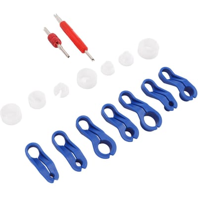 16 stuks Brandstofleiding Verwijdergereedschap Oliekoelerleiding Snelkoppeling Kit Universeel Autoreparatiegereedschap blue