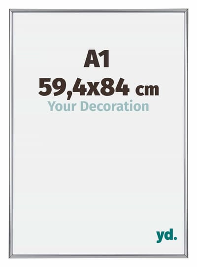 Your Decoration - Puzzellijst 59,4x84 cm - Zilver Hoogglans - Puzzellijst 1500-2000 stukjes - Kunststof Fotolijst - Annecy