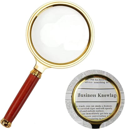 SnelShoppen - 10x Pocket Vergrootglas voor Thuis Leren, Lezen en Fouten Vinden - Ideaal voor Senioren, Hobbyisten en Professionals - 8cm Lens Diameter