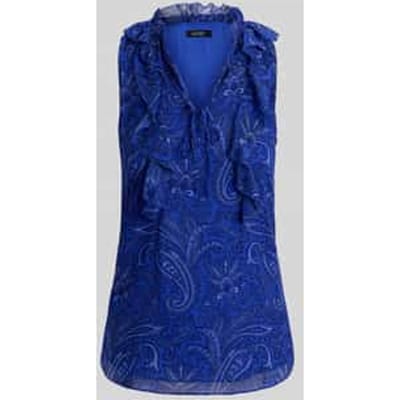 Relaxed fit blousetop met paisleymotief