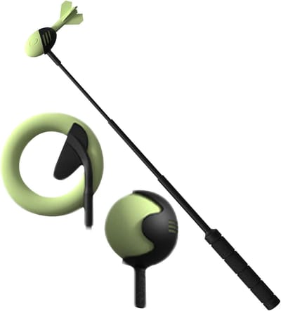 Hondenbal werper - Hondenwerper bal Tennis flinger - Buiten spelen - Intrekbaar ontwerp - 60 cm - Zwart